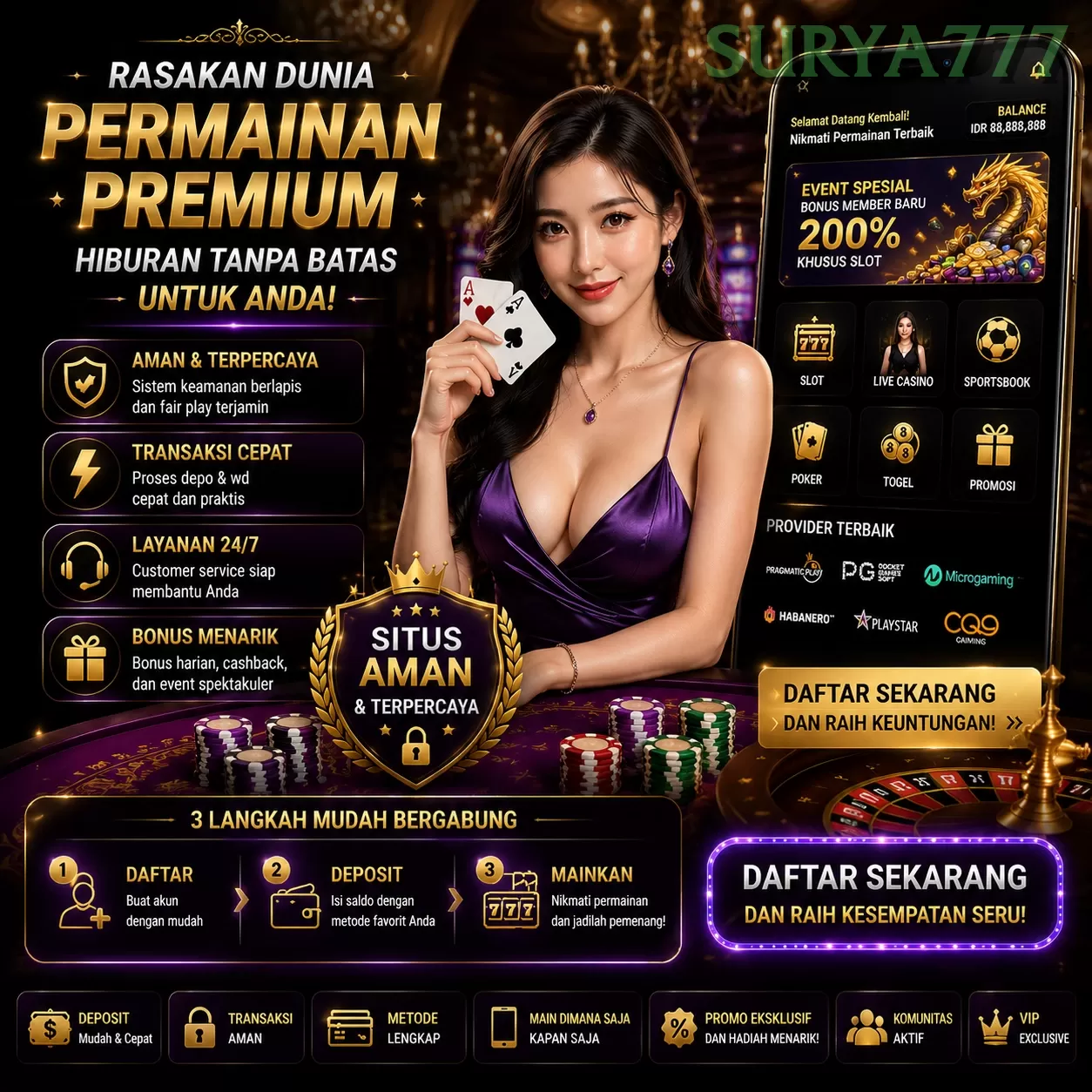 Cara Mendaftar dan Verifikasi Akun di surya777